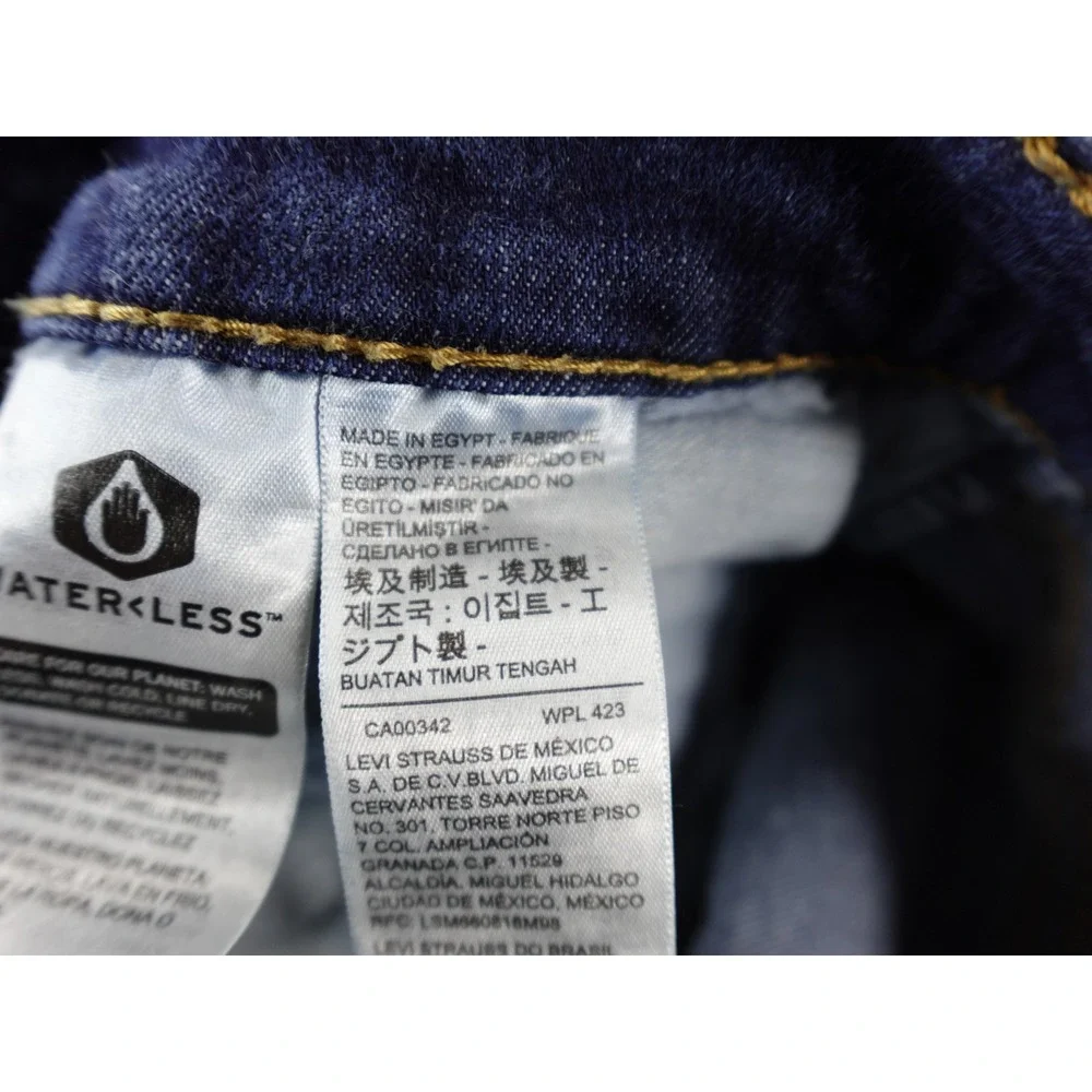 Levi's 514 Slim‎ Fit Dark Wash Jeans Men's Size 33x32